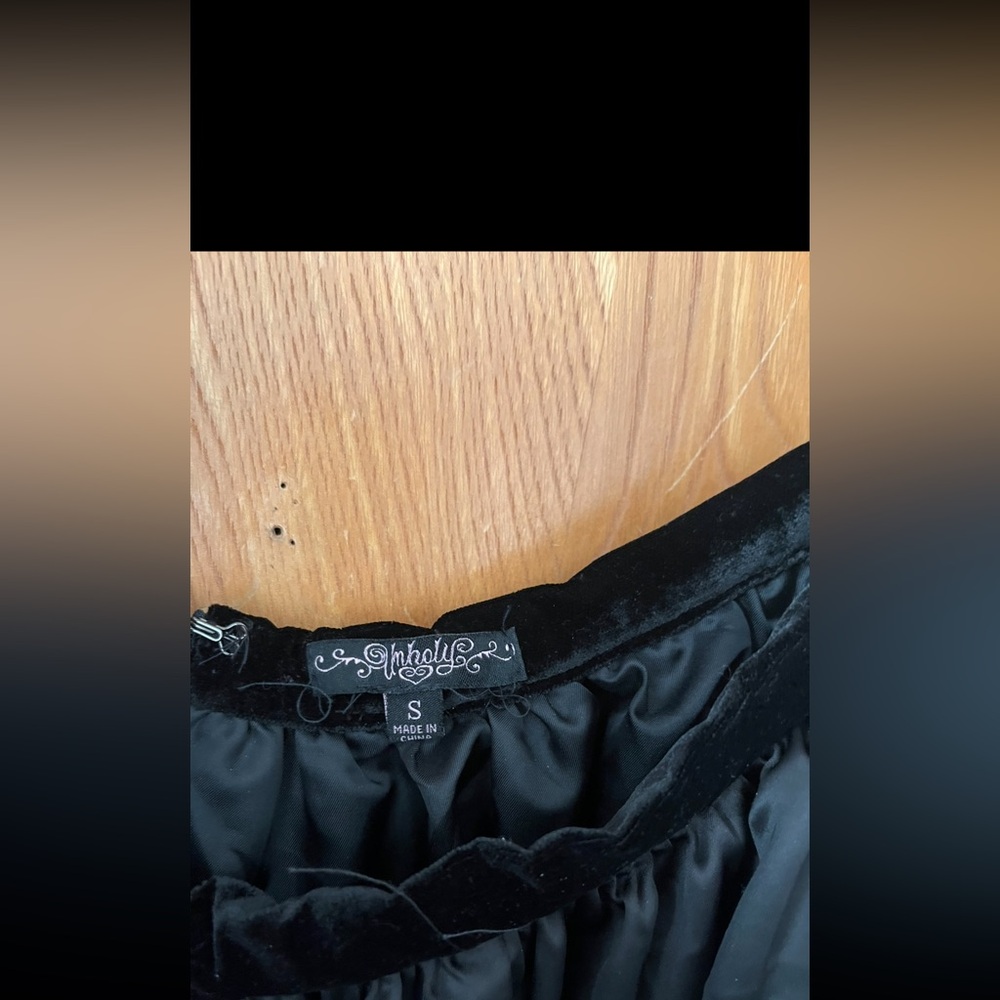 Dolls Kill night coven ball gown Black Maxi 2 piece Dress S - Picture 4 of 8